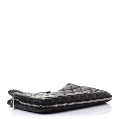 Chanel Caviar Quilted Expandable Zip Shoulder Bag Black 3 of 10