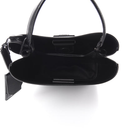 Prada Saffiano Cuir Medium Panier Bucket Bag Black 5 of 9