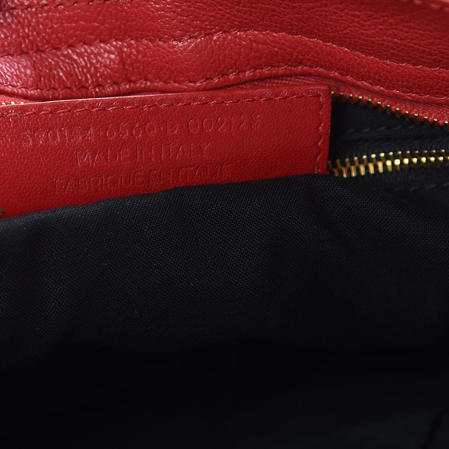 Chevre Gold Metallic Edge Hardware City Rouge Grenade