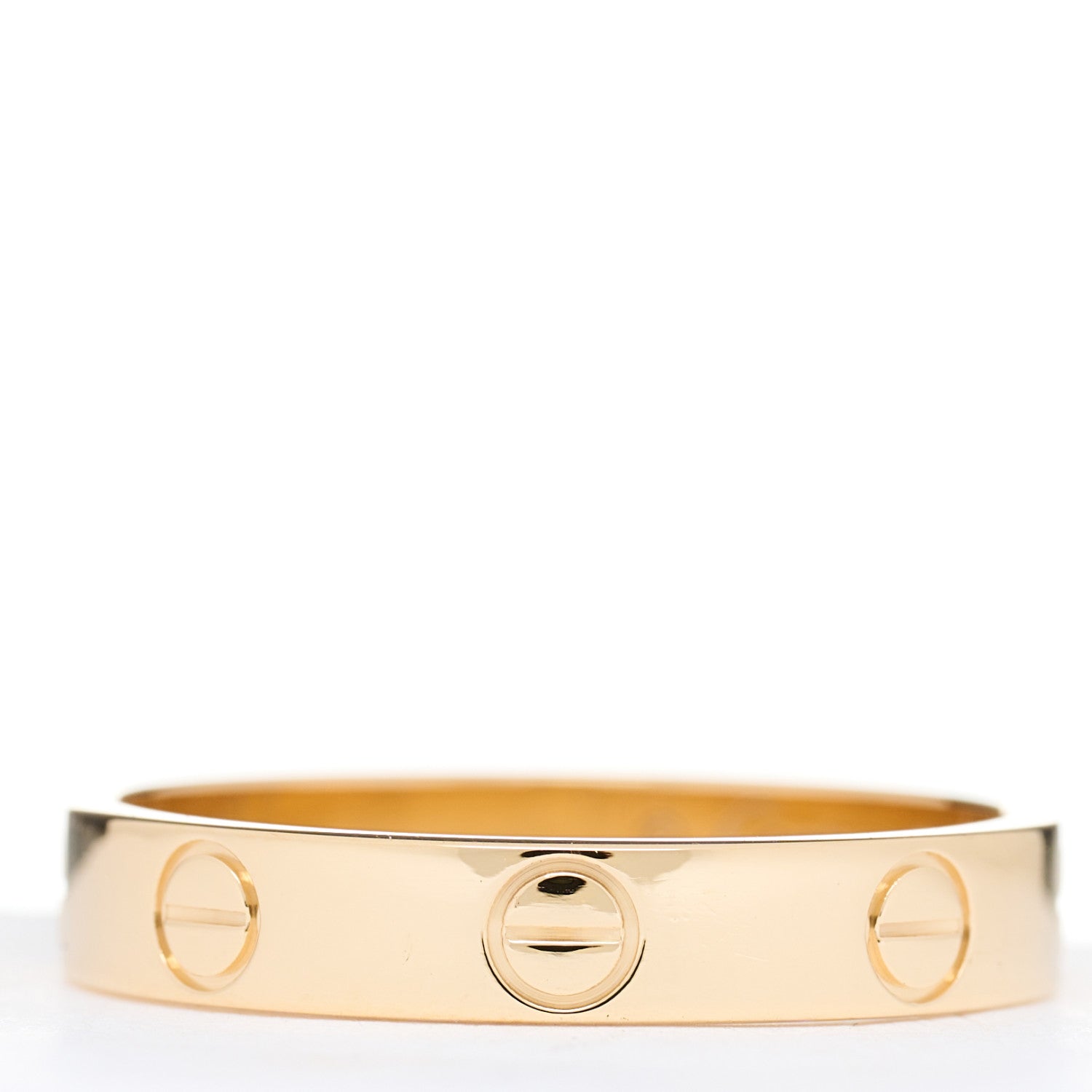 Cartier 18K Yellow Gold 3.5mm LOVE Wedding Band Ring 54 6.75 2 of 3