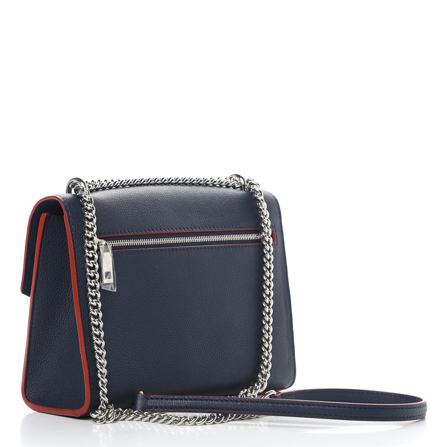 Soft Calfskin Mylockme Chain Bag BB Marine Rouge