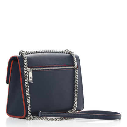 Louis Vuitton Soft Calfskin Mylockme Chain Bag BB Marine Rouge 3 of 11