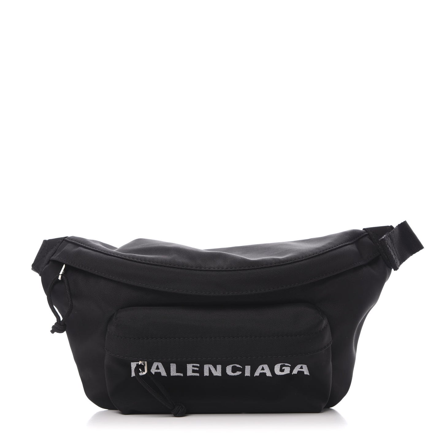 Sport Nylon Logo Embroidered Wheel Beltpack Black