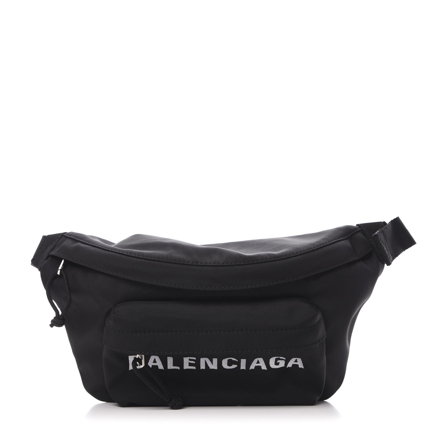 Balenciaga Sport Nylon Logo Embroidered Wheel Beltpack Black 1 of 10