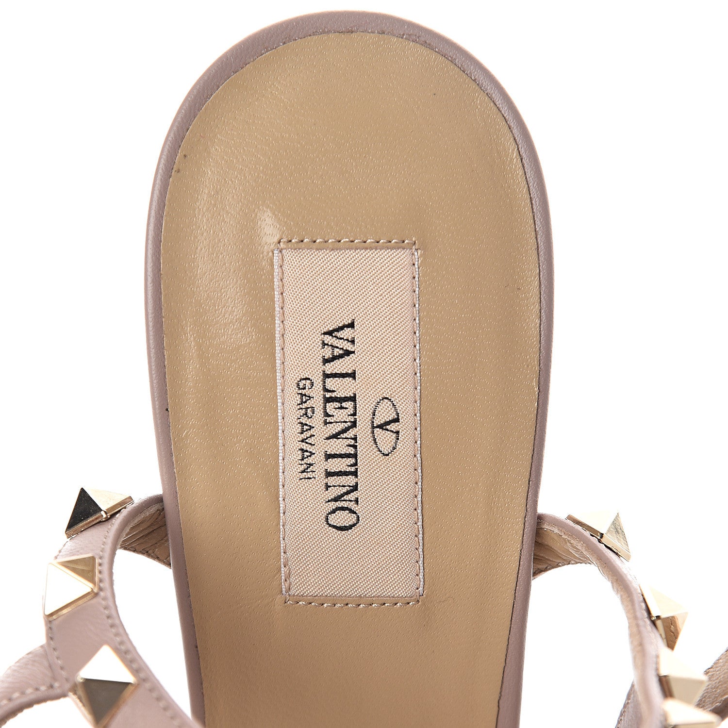 Valentino Garavani Nappa Rockstud Ankle Strap Low Heel Pumps 41 Blue Poudre 7 of 7