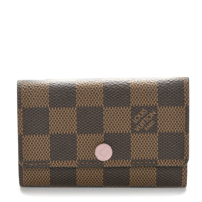 Louis Vuitton Damier Ebene Multicles 6 Key Holder Rose Ballerine 1 of 7