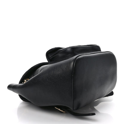 Chanel Lambskin Quilted Small Duma Drawstring Backpack Black 4 of 10