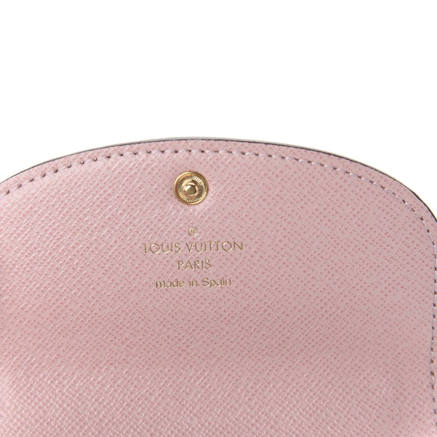 Damier Ebene Rosalie Coin Purse Rose Ballerine