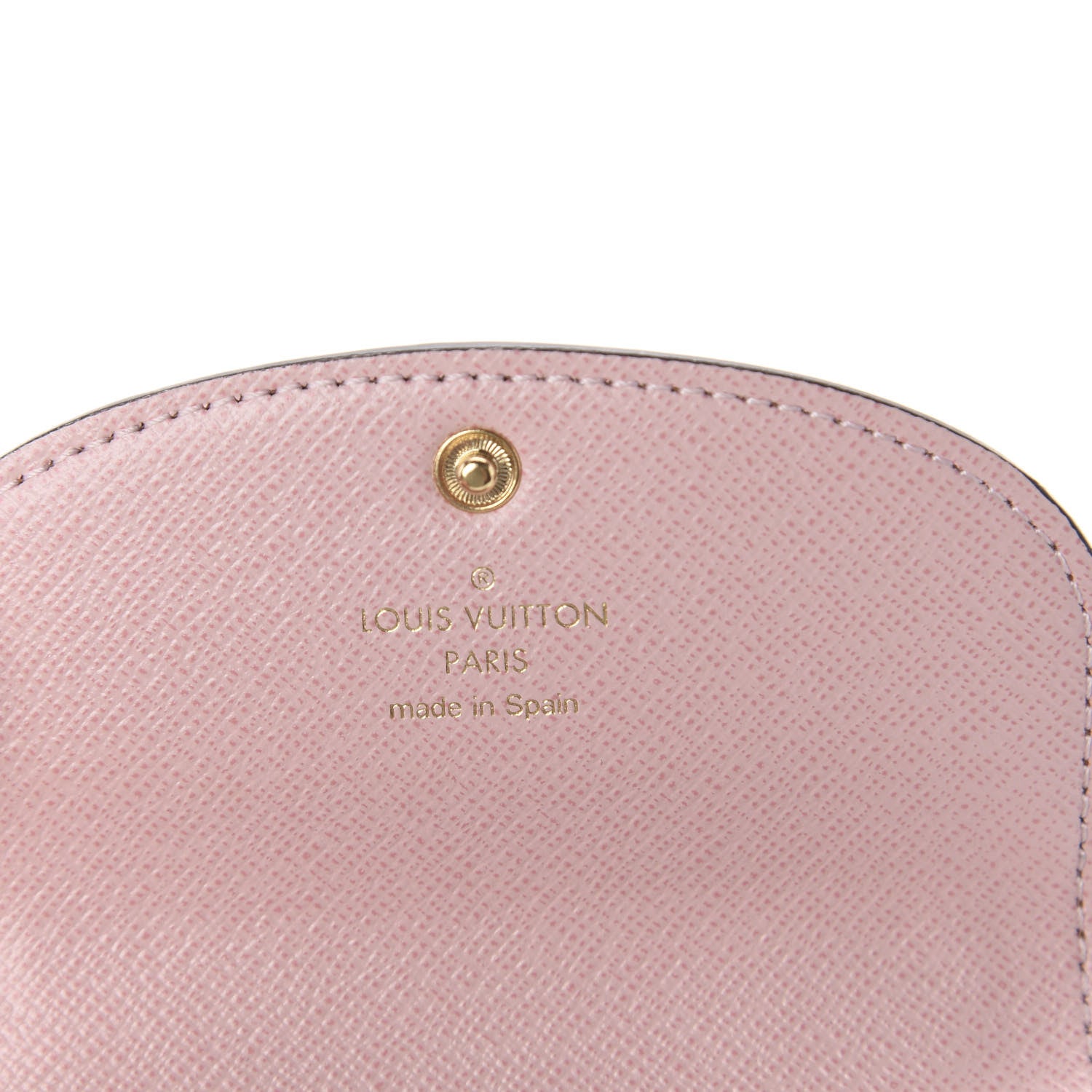 Louis Vuitton Damier Ebene Rosalie Coin Purse Rose Ballerine 5 of 5