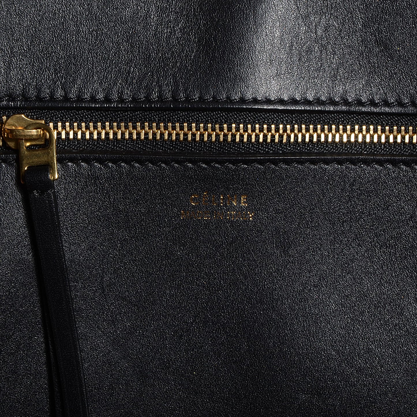 Smooth Calfskin Large Tie Knot Tote Black