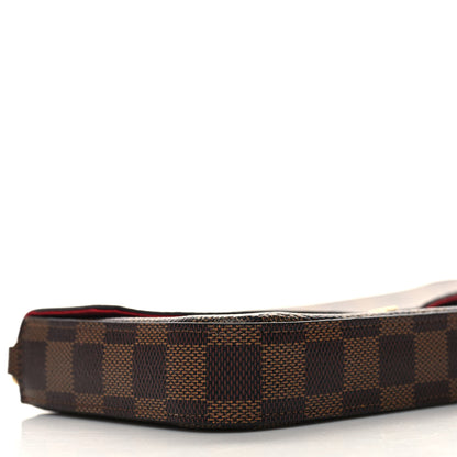Louis Vuitton Damier Ebene Pochette Felicie Chain Wallet 8 of 9