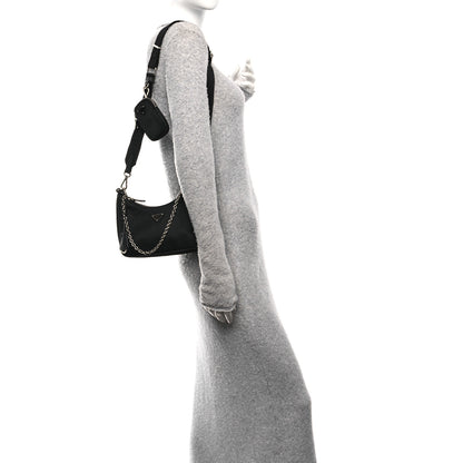 Prada Nylon Re-Edition 2005 Shoulder Bag Black 2 of 11