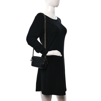 Chanel Aged Calfskin Quilted Small Gabrielle Clutch With Chain Black 2 of 11