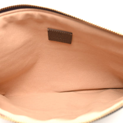 Gucci GG Supreme Monogram Large Ophidia Pouch Clutch Brown 5 of 7