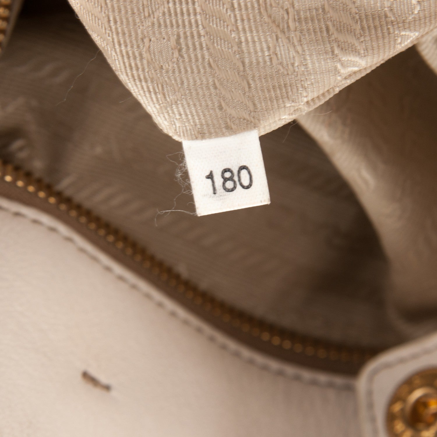 Prada Cervo Deerskin Zip Tote Talco 8 of 13