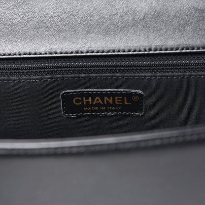 Chanel Lambskin Quilted Large Boy Flap Black 5 of 15