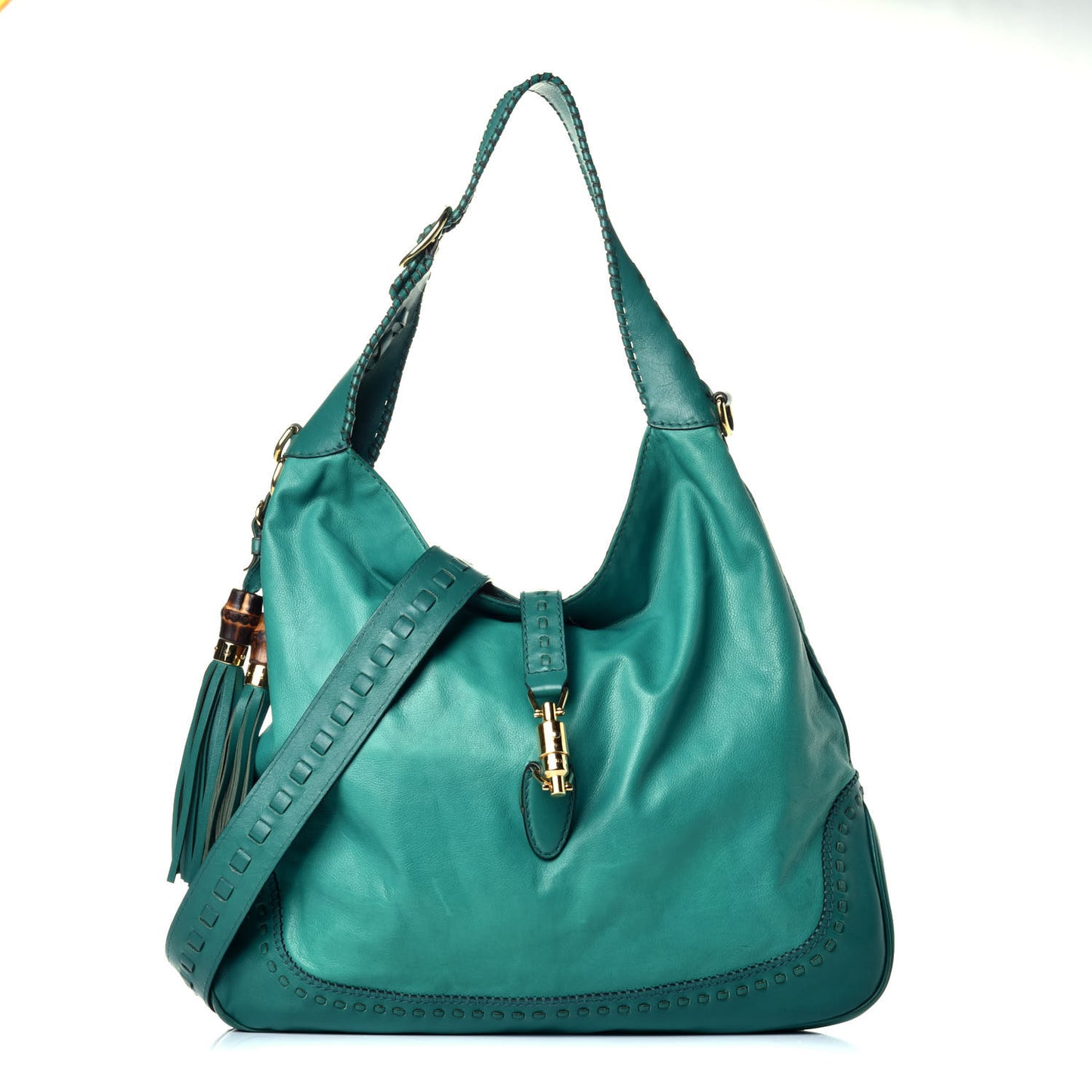 Calfskin Large New Jackie Hobo Green