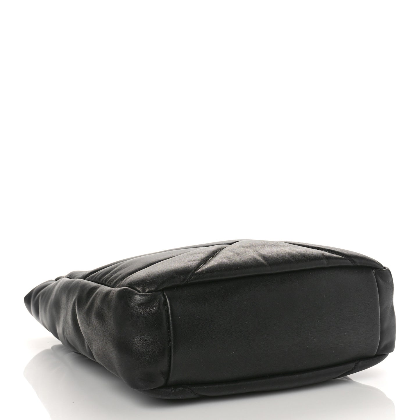 Nappa Cloud Quilted Travia Medium Tote Bag Black