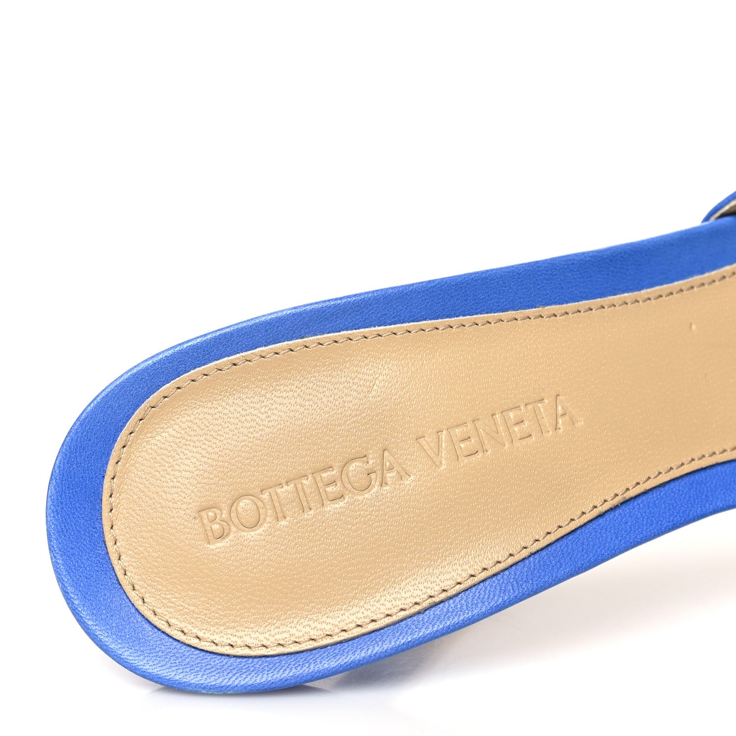 Bottega Veneta Lambskin Stretch Mule Sandals 37.5 Aquarium 7 of 8