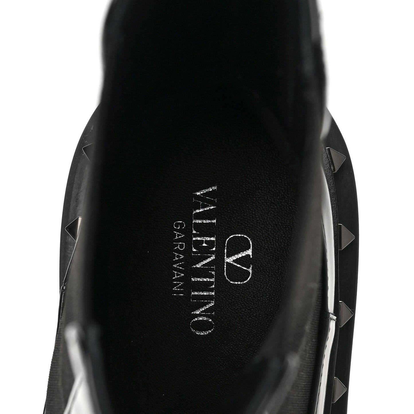 Calfskin Rockstud M-Way 30/50mm Beatle Boots 37.5 Black
