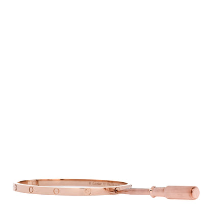 Cartier 18K Pink Gold Small LOVE Bracelet 17 3 of 8
