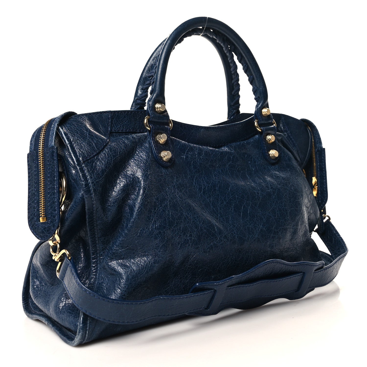 Balenciaga Agneau Giant 12 Gold Hardware City Bleu Mineral 4 of 14