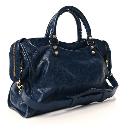Balenciaga Agneau Giant 12 Gold Hardware City Bleu Mineral 4 of 14