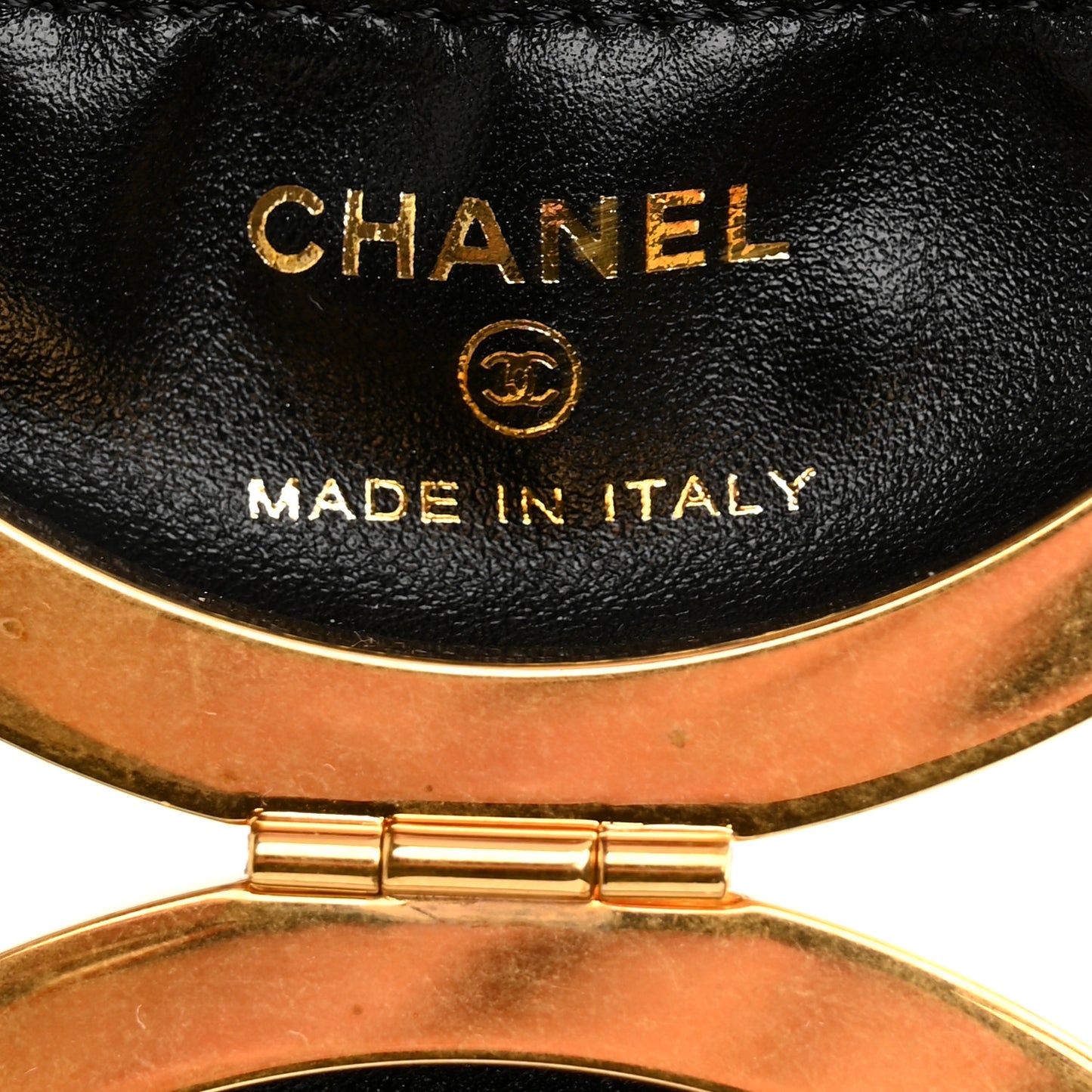 Lambskin Quilted Sphere Minaudiere Chain Clutch Black