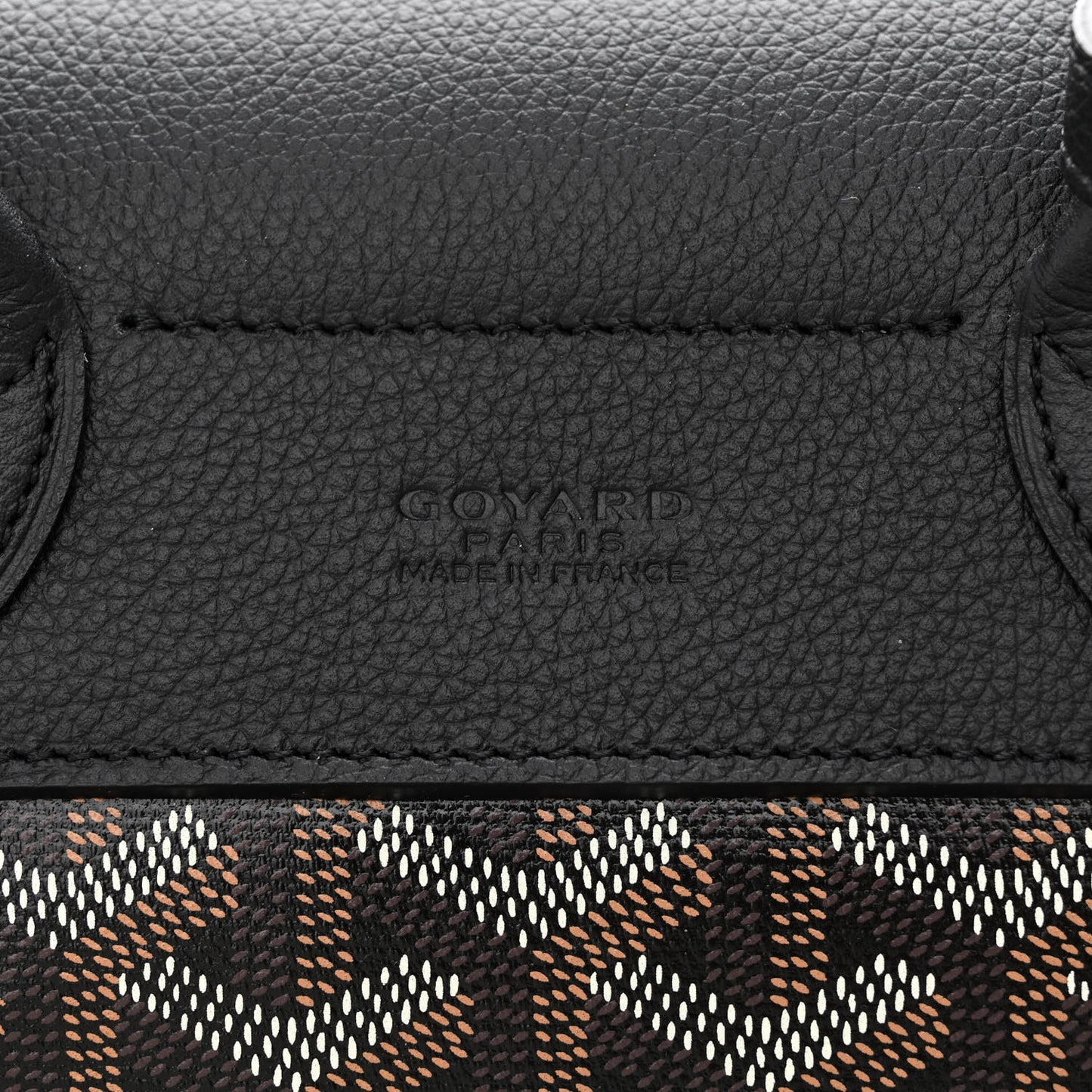 Goyardine Calfskin Mini Alpin Backpack Black