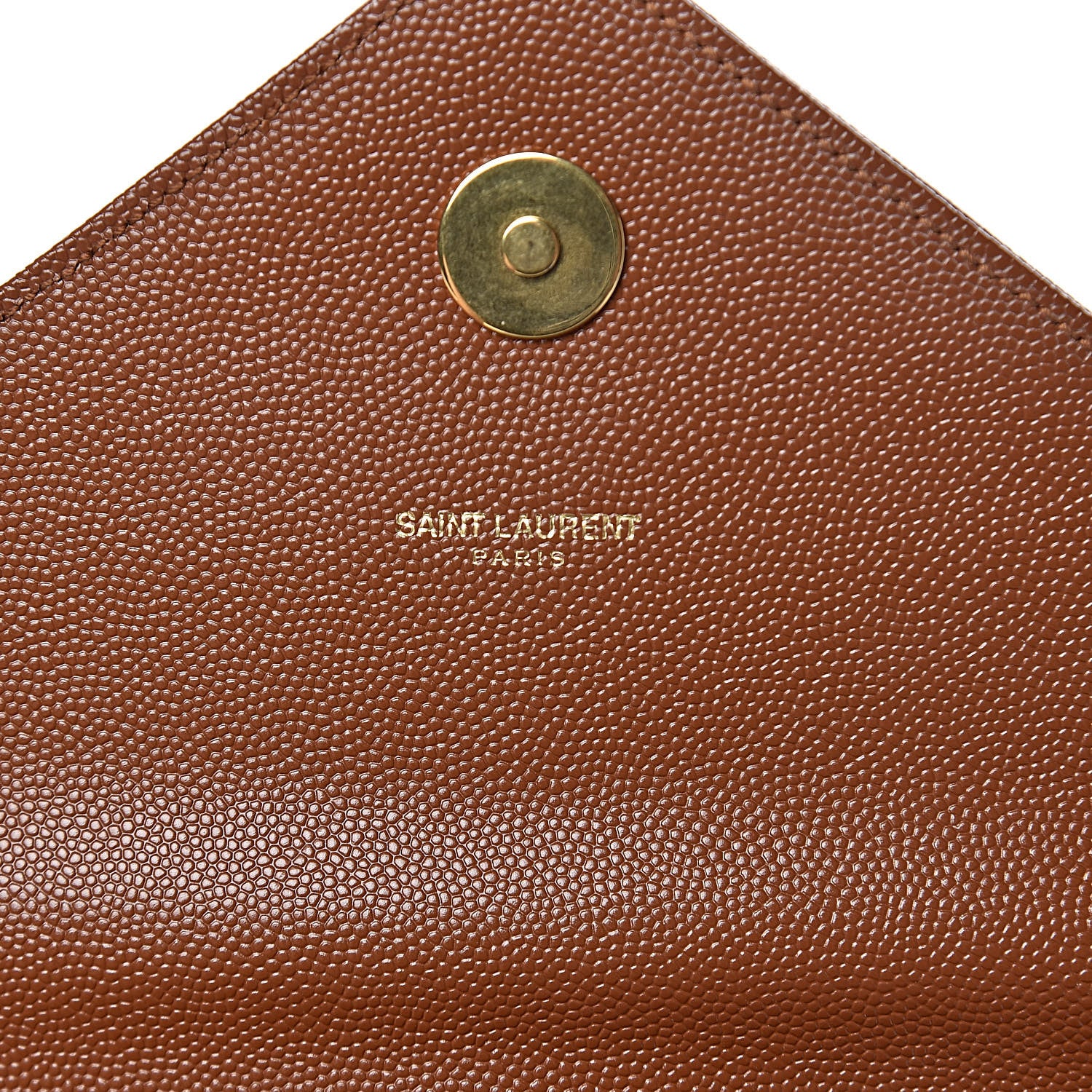 Saint Laurent Grain De Poudre Matelasse Chevron Large Monogram Satchel Tan 8 of 10