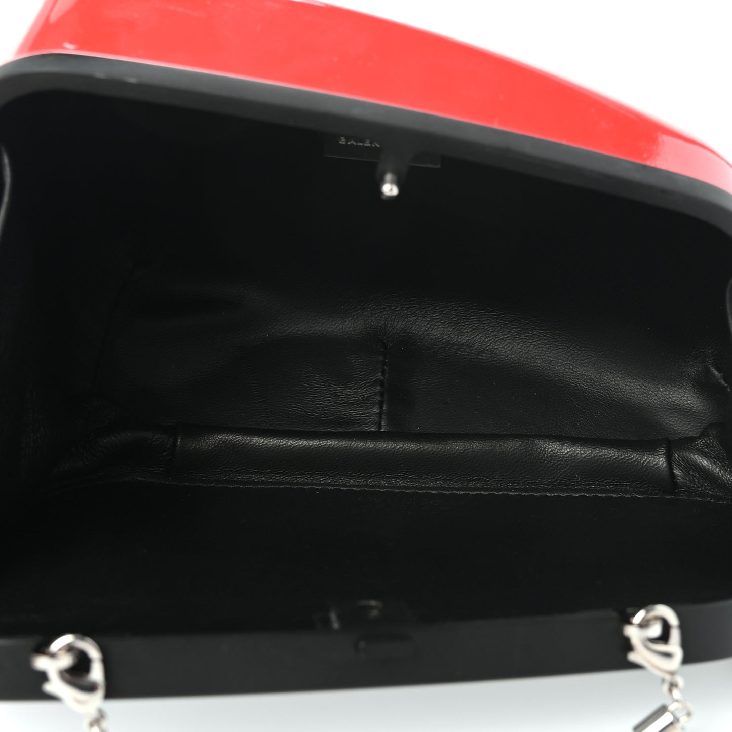 Metal Rear-View Mirror Case Red Hardware