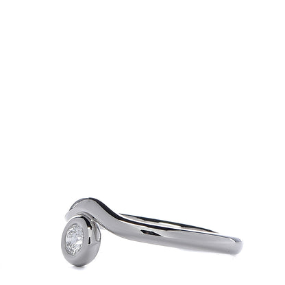 Tiffany Platinum Diamond Elsa Peretti Ring 52 6 3 of 7