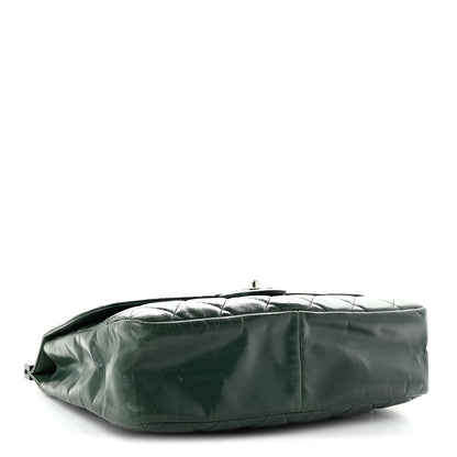Chanel Glazed Calfskin Quilted Small CC Delivery Tote Dark Green 4 of 11