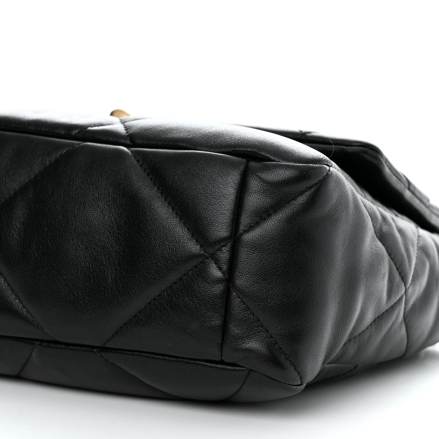 Chanel Lambskin Quilted Large Chanel 19 Flap Black 10 of 11
