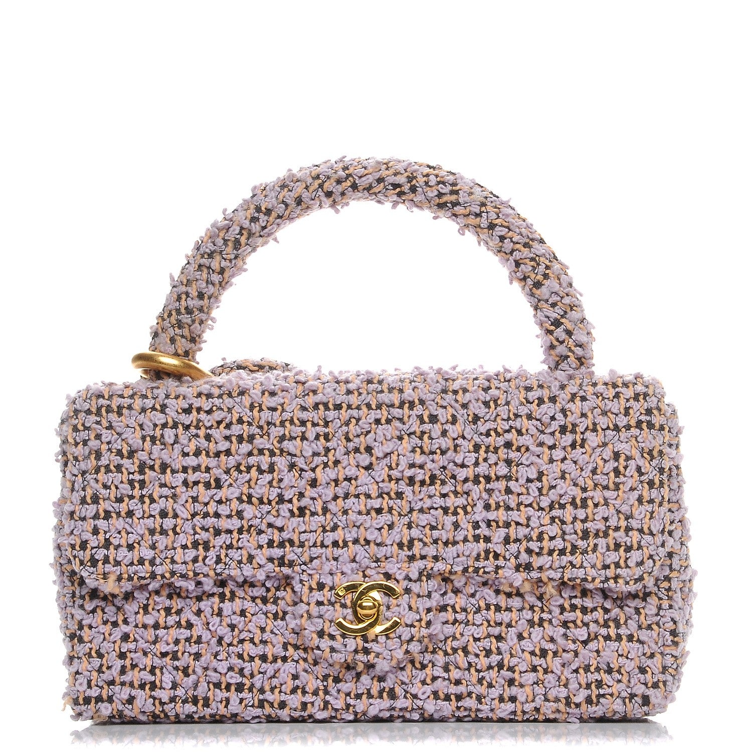Chanel Tweed Kelly Flap Bag Set Pink 3 of 12