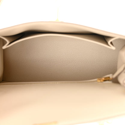 Hermes Epsom Kelly Sellier 25 Craie 5 of 11