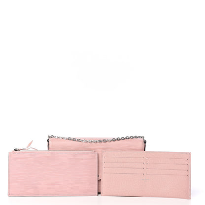 Louis Vuitton Epi Pochette Felicie Rose Ballerine 8 of 9