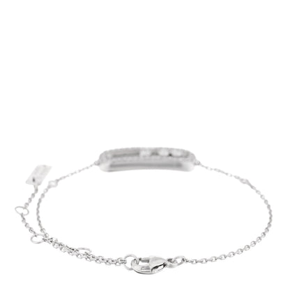 Messika 18K White Gold Diamond Classic Baby Move Pave Bracelet 2 of 4
