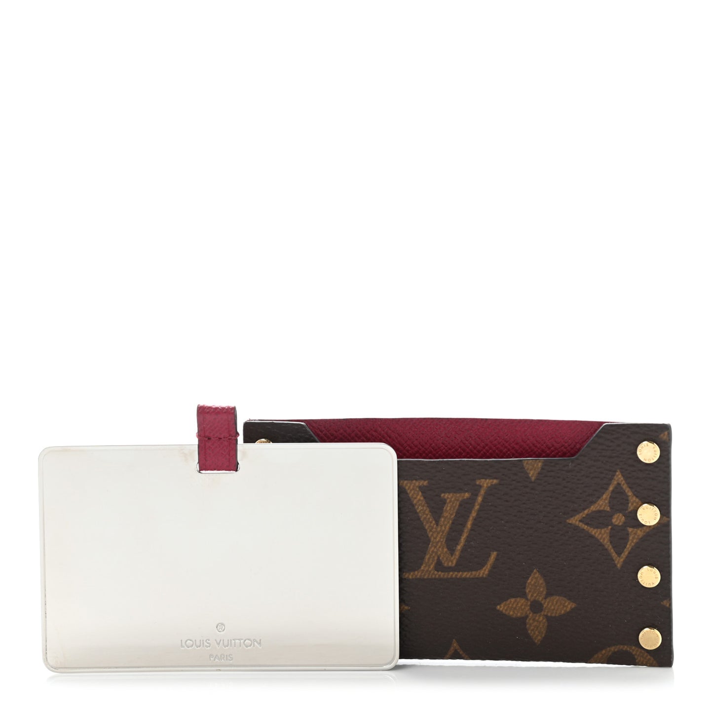 Monogram Mirror Case Fuchsia
