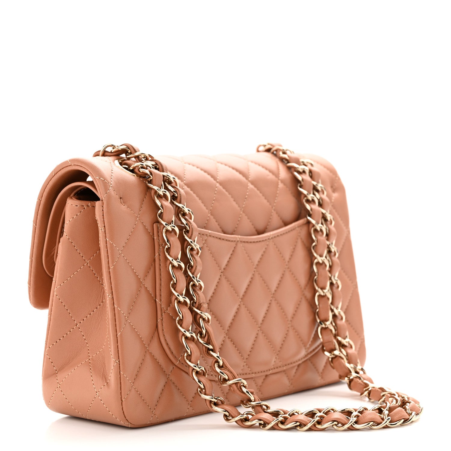 Chanel Lambskin Quilted Small Double Flap Brown 3 of 11