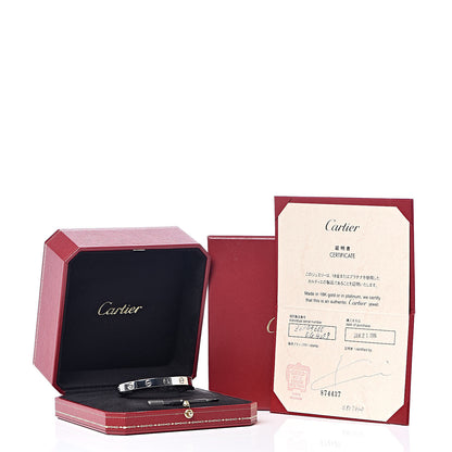 Cartier 18K White Gold LOVE Bracelet 16 6 of 6