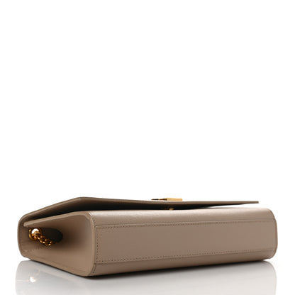 Saint Laurent Grain De Poudre Medium Monogram Kate Satchel Dark Beige 4 of 10