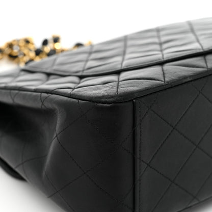 Chanel Lambskin Quilted XL Jumbo Single Flap Black 16 of 19