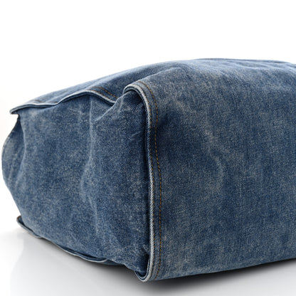 Telfar Denim Large Shopping Bag Blue 6 of 7