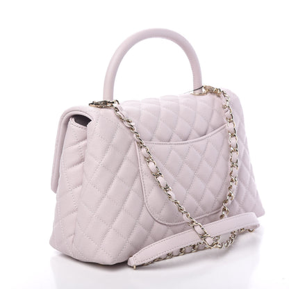 Chanel Caviar Quilted Small Coco Handle Flap Lilas Lilac 2 of 10