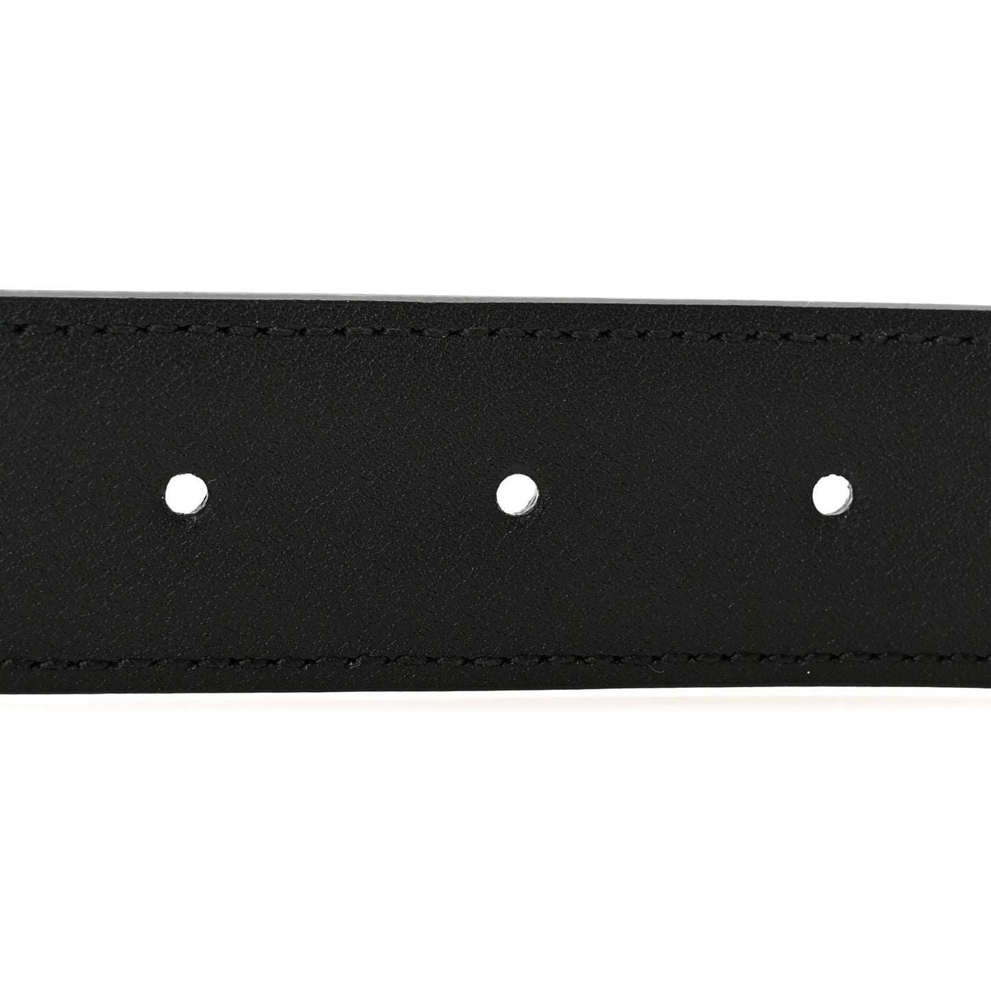 Calfskin Engraved Square G Buckle Belt 80 32 Black
