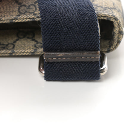 Gucci GG Plus Monogram Large Flat Messenger Bag Beige Blue 11 of 14