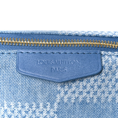 Louis Vuitton Damier Denim 3D Pochette Accessoire XL Blue 8 of 13