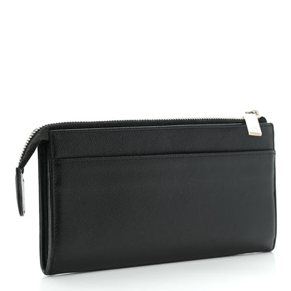Chanel Caviar Sevruga CC Zip Wallet Black 3 of 12