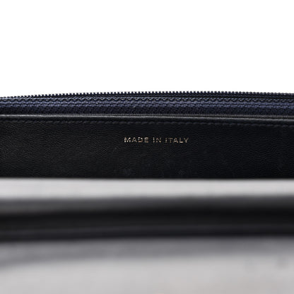 Chanel Lambskin Quilted Wallet On Chain WOC Navy Blue 8 of 18